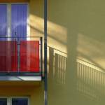 Balkon mit Schatten